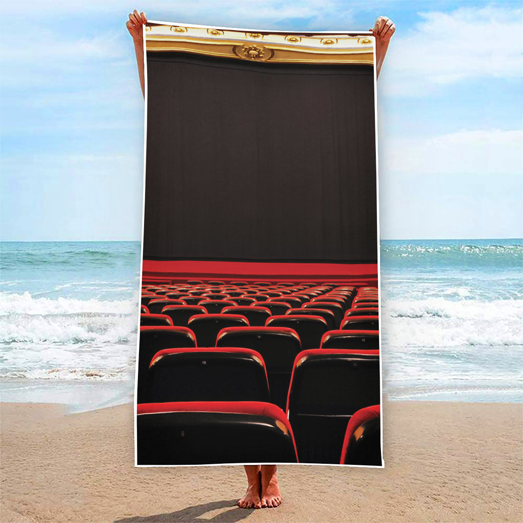 Theatre Stage Print Beach Towel