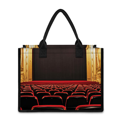 Theatre Stage Print Canvas Tote Bag