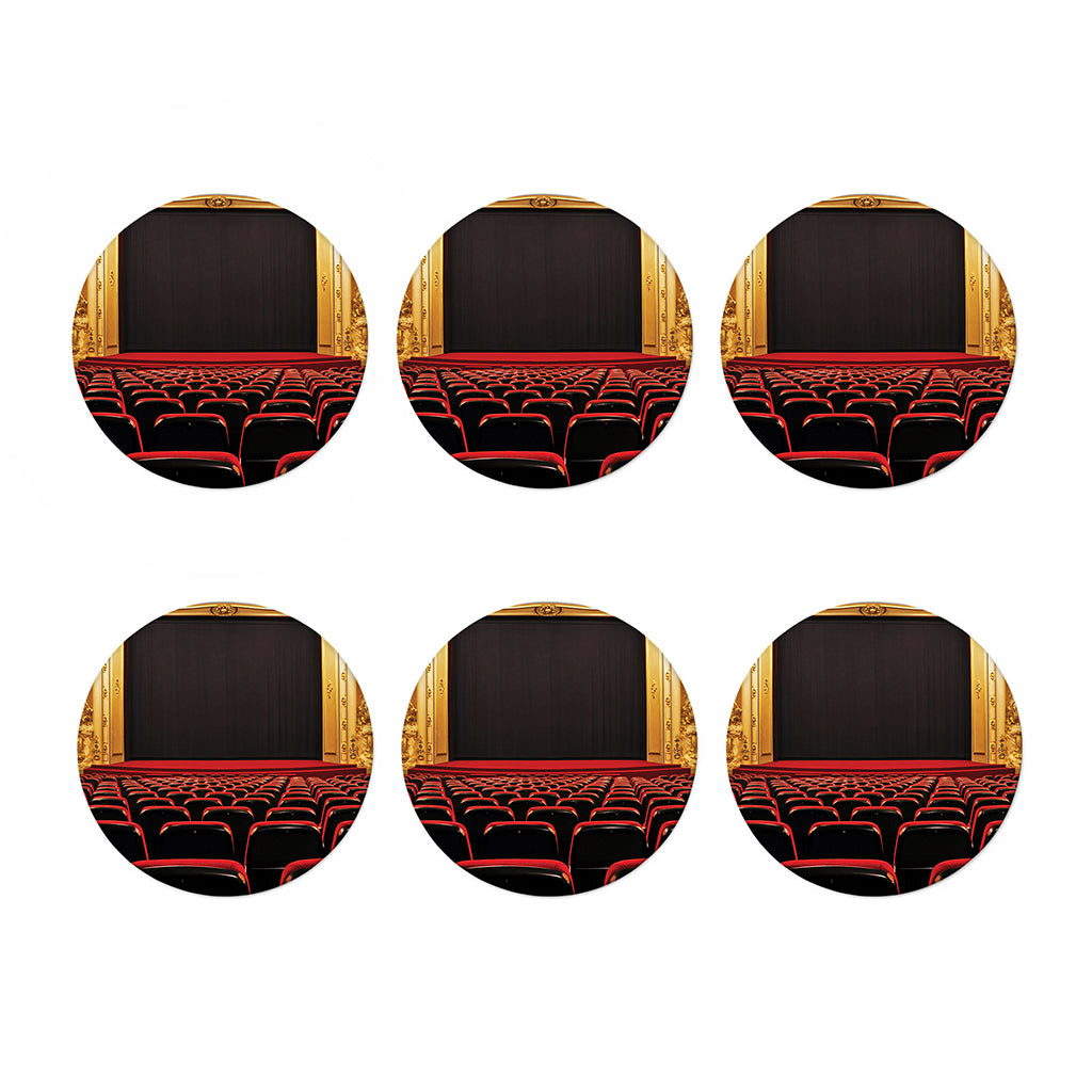 Theatre Stage Print Coaster Set
