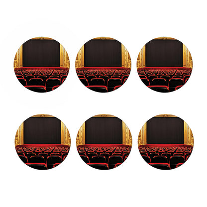 Theatre Stage Print Coaster Set