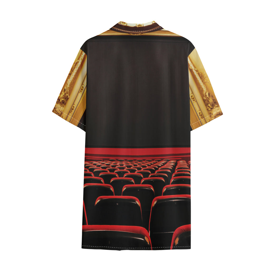 Theatre Stage Print Cotton Hawaiian Shirt