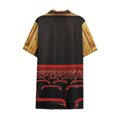 Theatre Stage Print Cotton Hawaiian Shirt