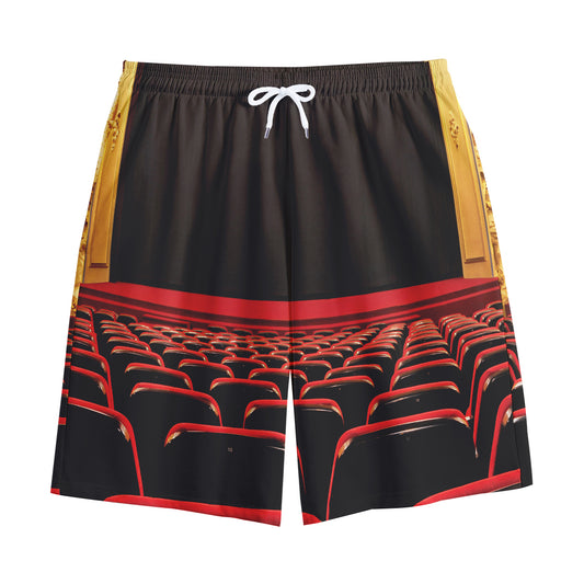 Theatre Stage Print Cotton Shorts