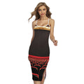 Theatre Stage Print Cross Back Cami Dress