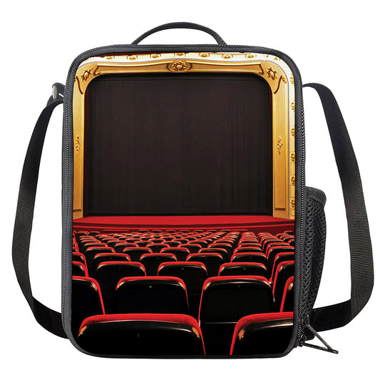 Theatre Stage Print Crossbody Lunch Bag