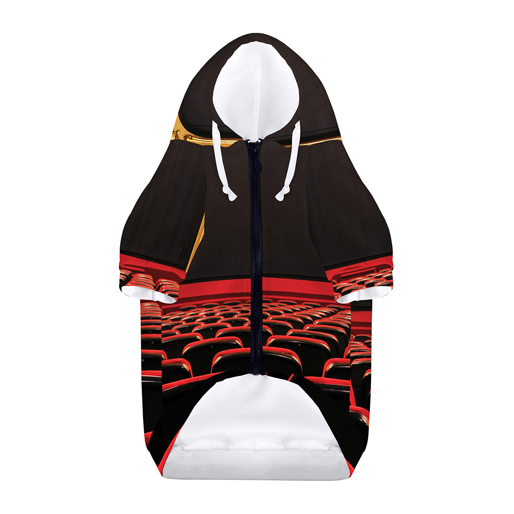 Theatre Stage Print Dog Zip Up Hoodie