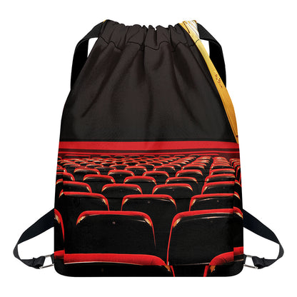 Theatre Stage Print Drawstring Backpack