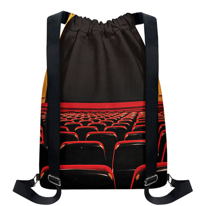 Theatre Stage Print Drawstring Backpack