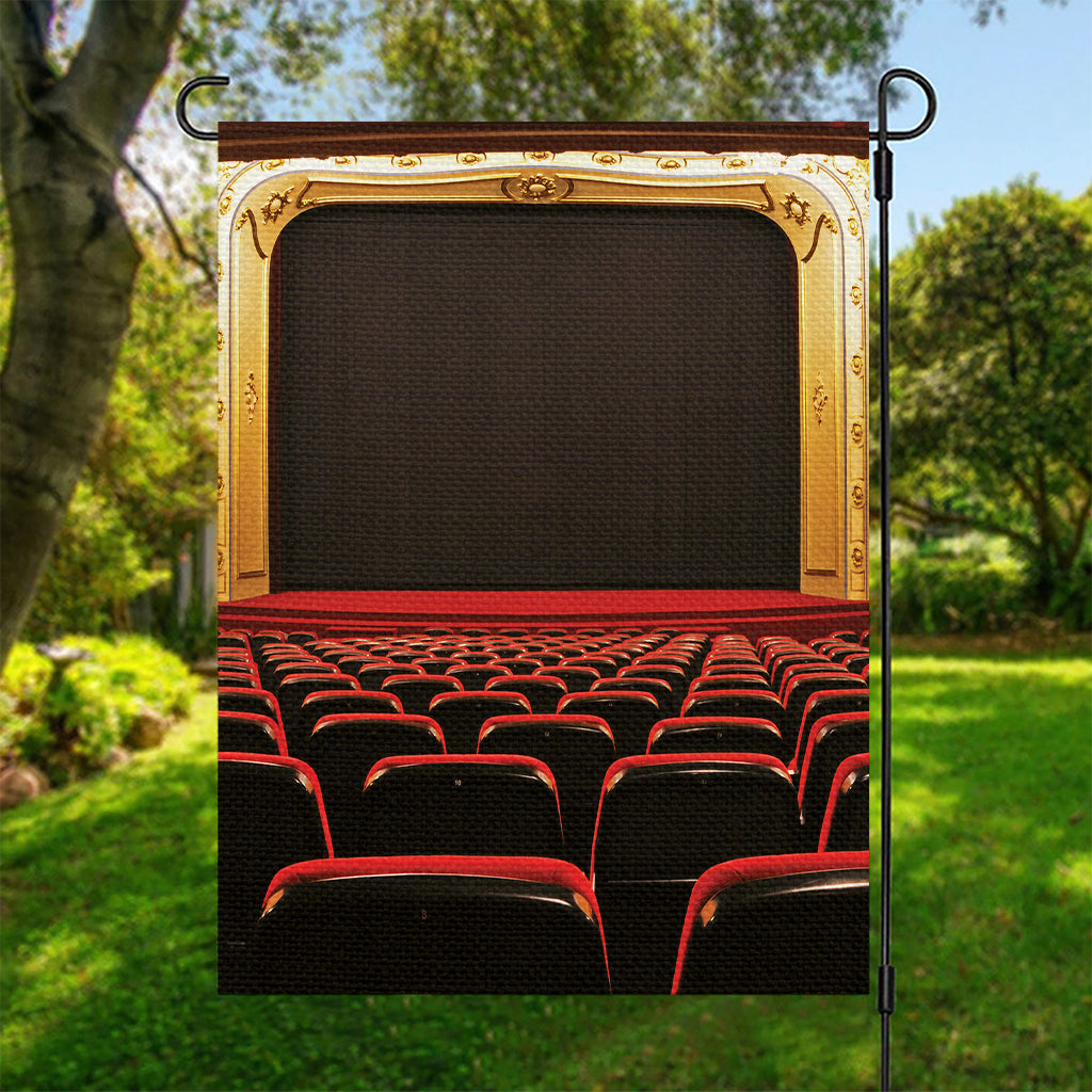 Theatre Stage Print Garden Flag