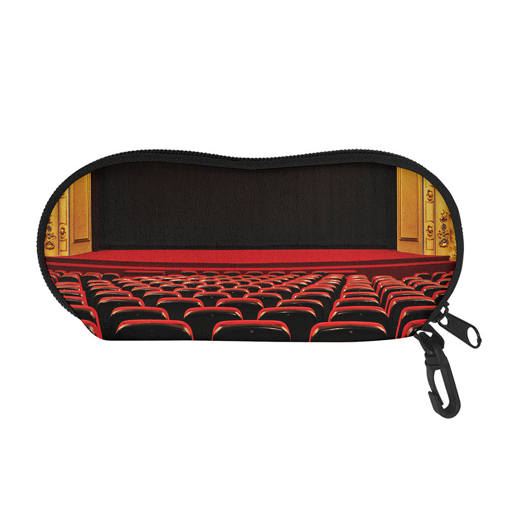 Theatre Stage Print Glasses Case