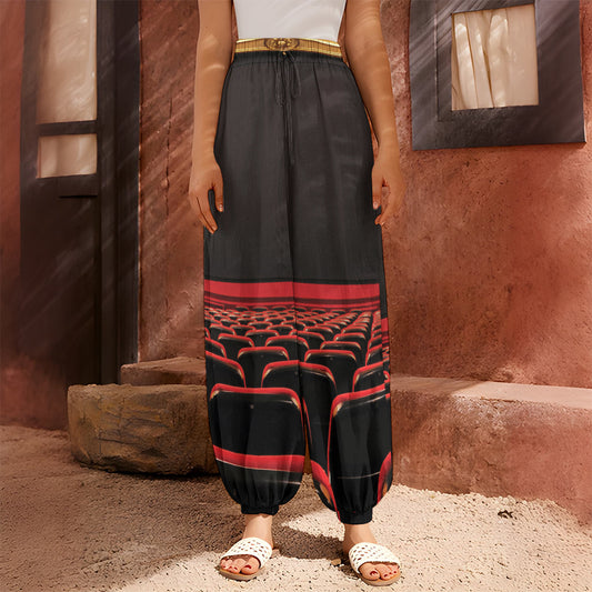 Theatre Stage Print Harem Pants