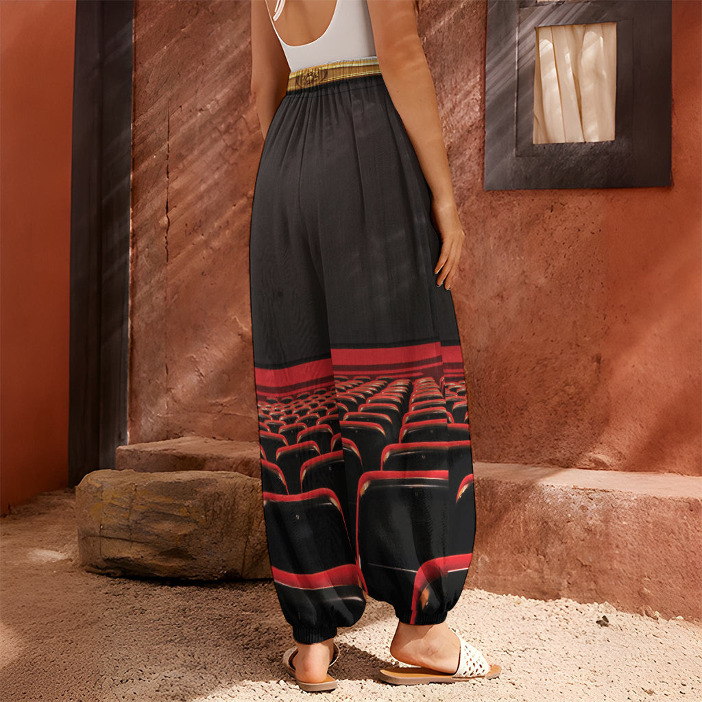 Theatre Stage Print Harem Pants
