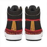 Theatre Stage Print High Top Leather Sneakers