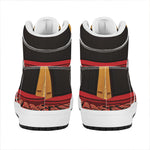 Theatre Stage Print High Top Leather Sneakers