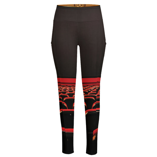 Theatre Stage Print High-Waisted Pocket Leggings