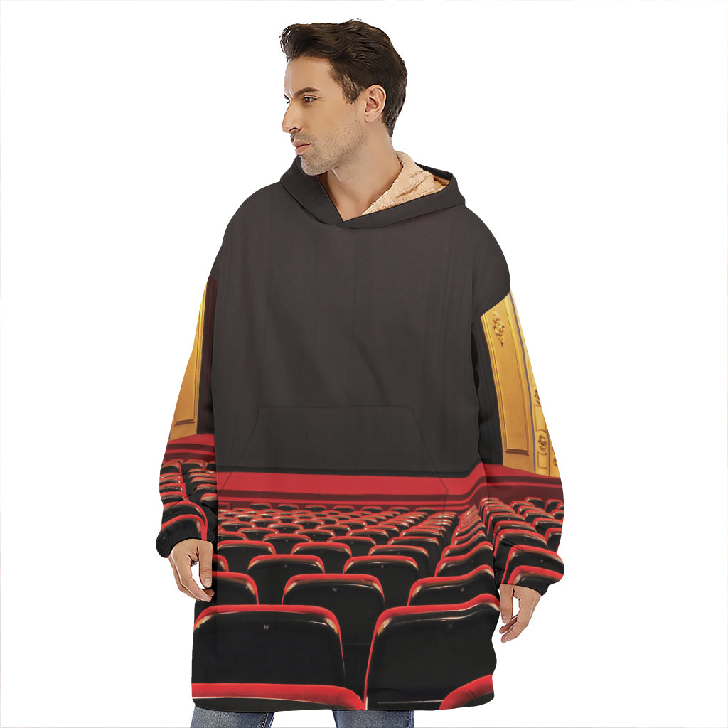 Theatre Stage Print Hoodie Blanket