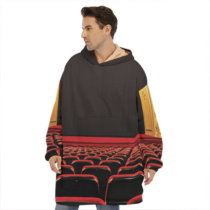 Theatre Stage Print Hoodie Blanket