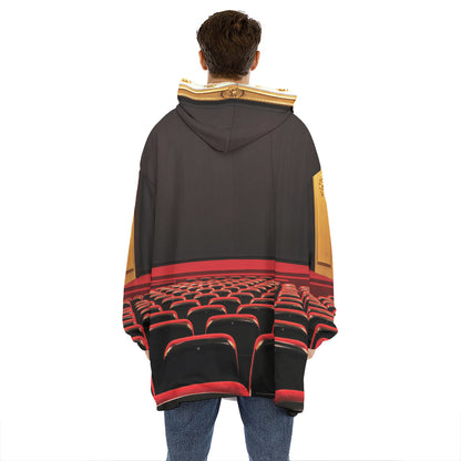 Theatre Stage Print Hoodie Blanket
