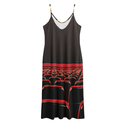 Theatre Stage Print Jersey Midi Cami Dress