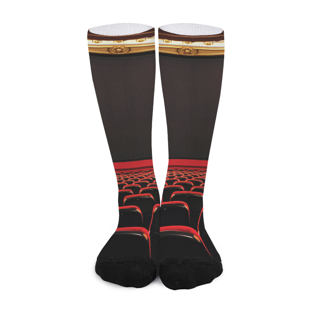 Theatre Stage Print Long Socks