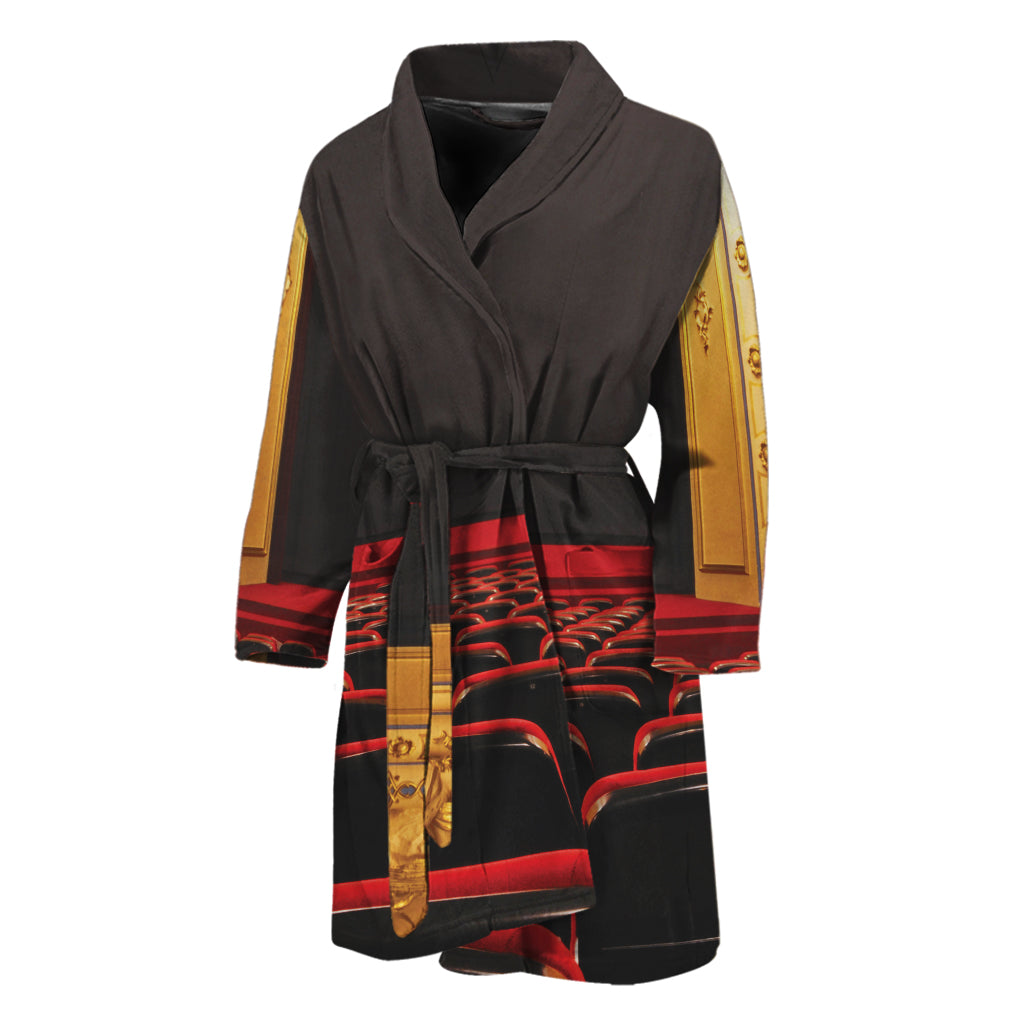 Theatre Stage Print Men's Bathrobe