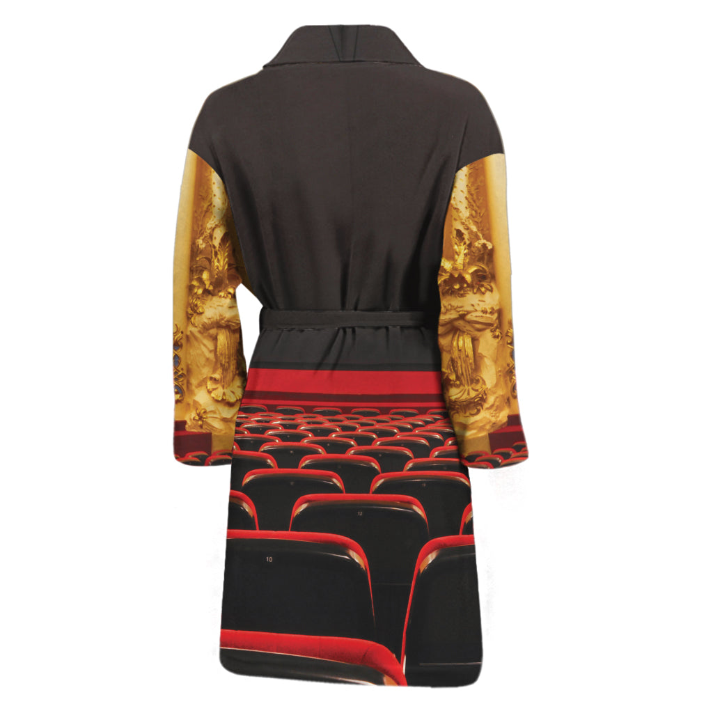 Theatre Stage Print Men's Bathrobe