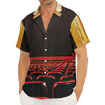 Theatre Stage Print Men's Deep V-Neck Shirt