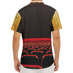 Theatre Stage Print Men's Deep V-Neck Shirt