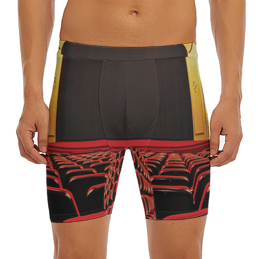 Theatre Stage Print Men's Long Boxer Briefs