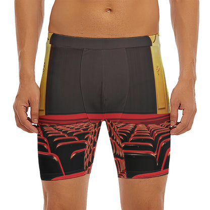 Theatre Stage Print Men's Long Boxer Briefs