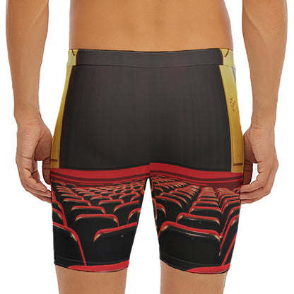 Theatre Stage Print Men's Long Boxer Briefs