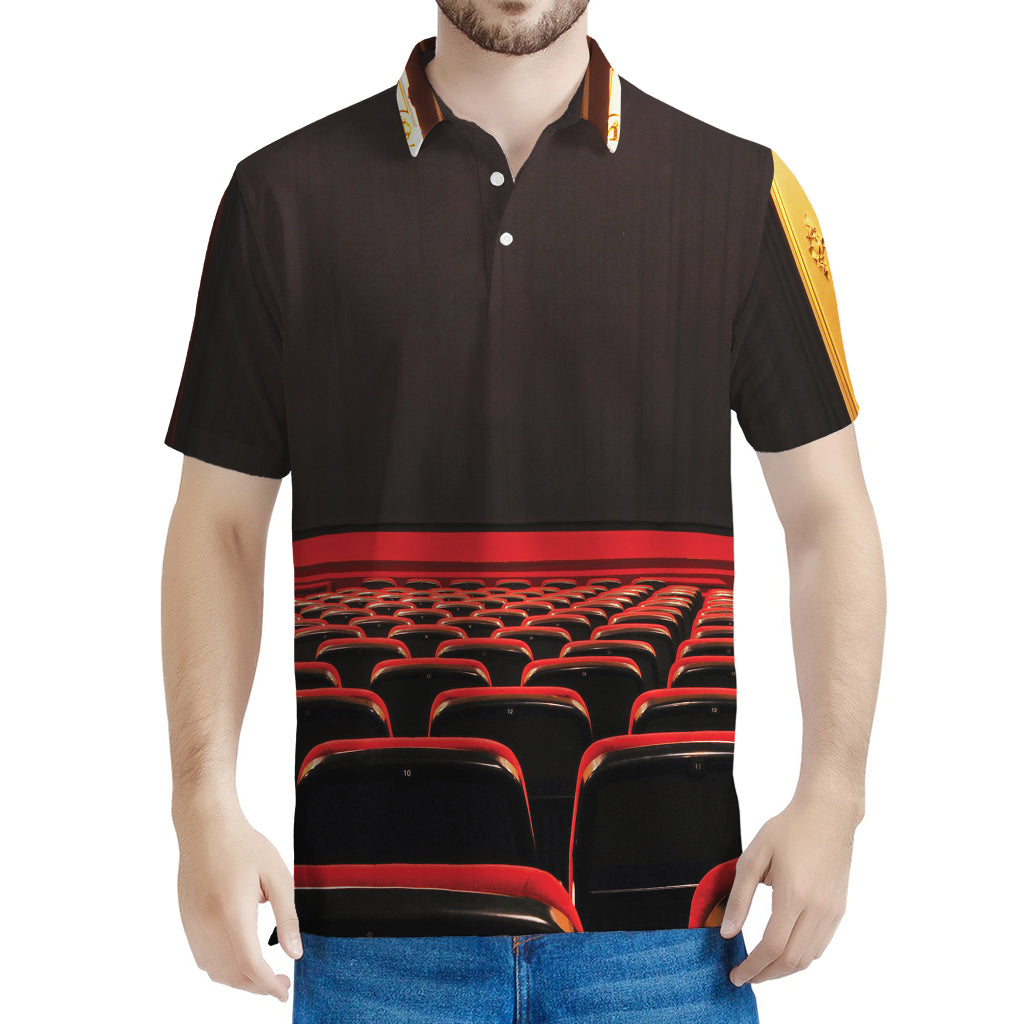 Theatre Stage Print Men's Polo Shirt