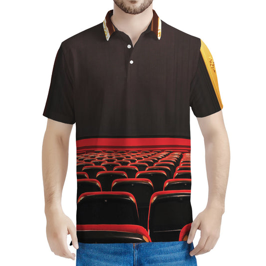 Theatre Stage Print Men's Polo Shirt