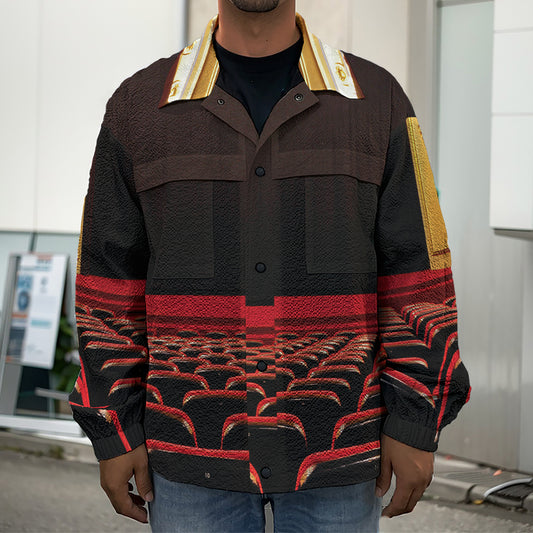 Theatre Stage Print Men's Shirt Jacket