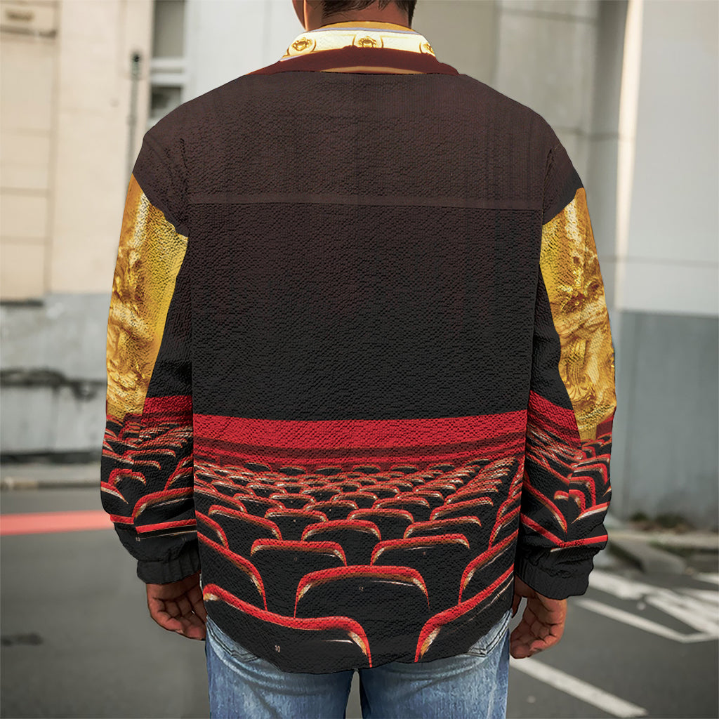 Theatre Stage Print Men's Shirt Jacket