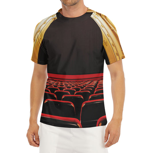 Theatre Stage Print Men's Short Sleeve Rash Guard