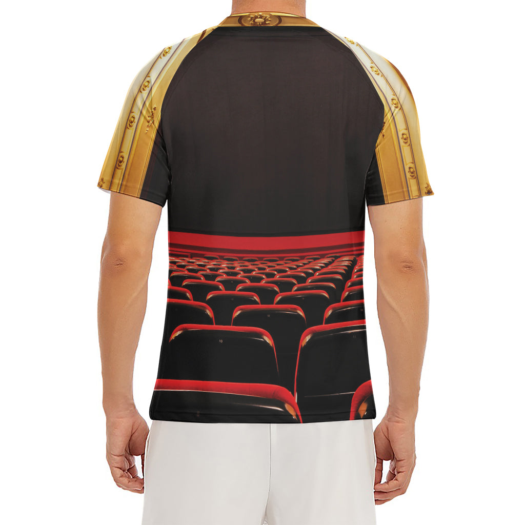 Theatre Stage Print Men's Short Sleeve Rash Guard