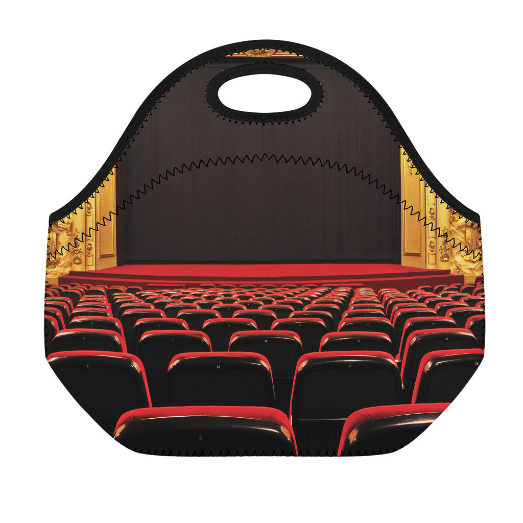 Theatre Stage Print Neoprene Lunch Bag