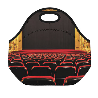 Theatre Stage Print Neoprene Lunch Bag