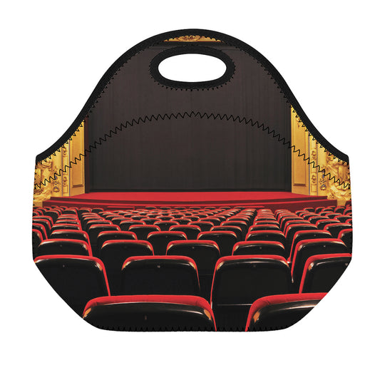 Theatre Stage Print Neoprene Lunch Bag