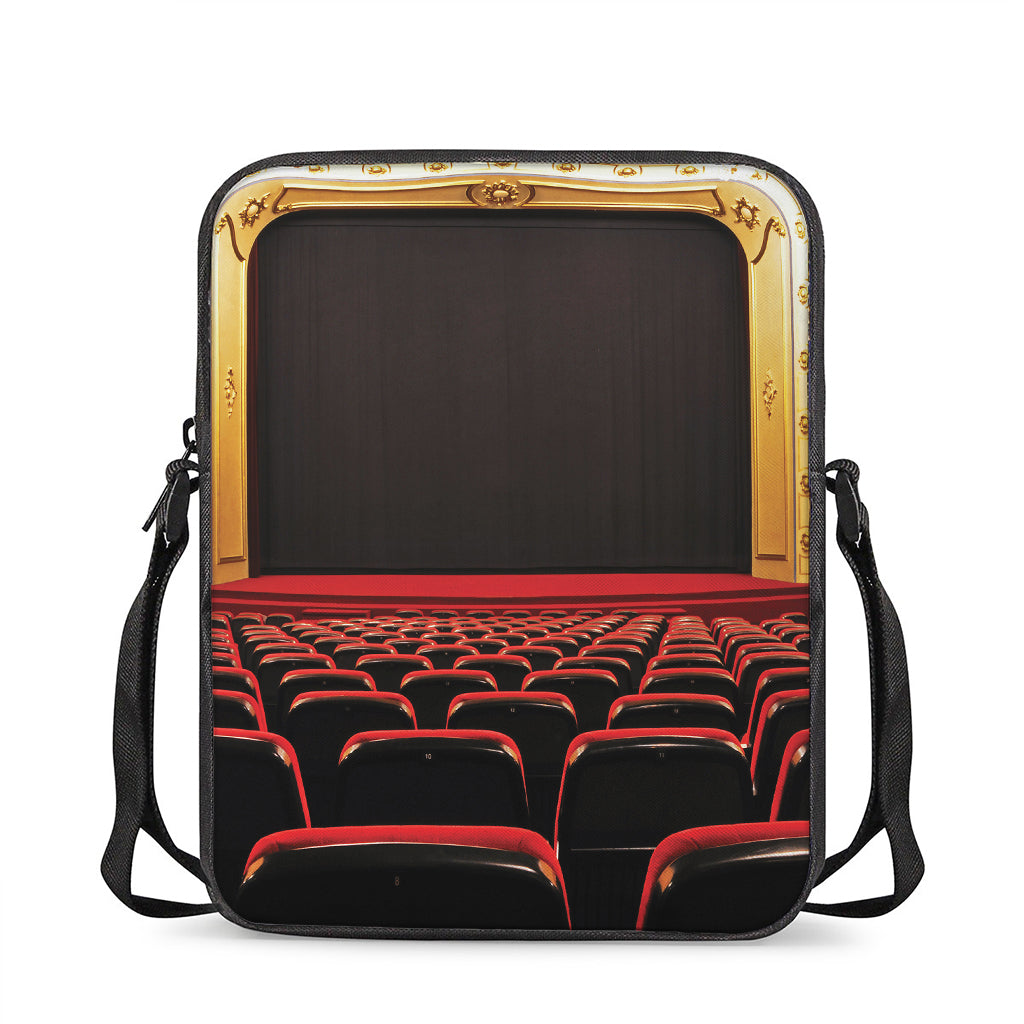 Theatre Stage Print Rectangular Crossbody Bag