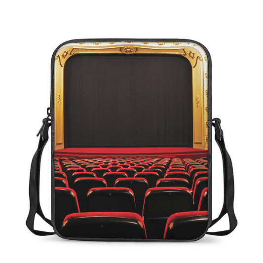 Theatre Stage Print Rectangular Crossbody Bag