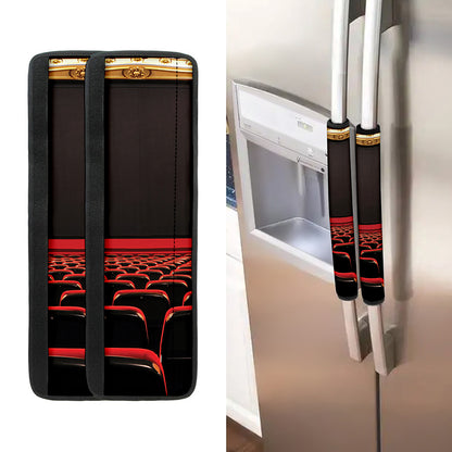 Theatre Stage Print Refrigerator Handle Covers