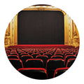 Theatre Stage Print Round Blanket