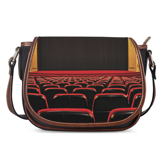 Theatre Stage Print Saddle Bag