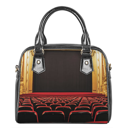Theatre Stage Print Shoulder Handbag