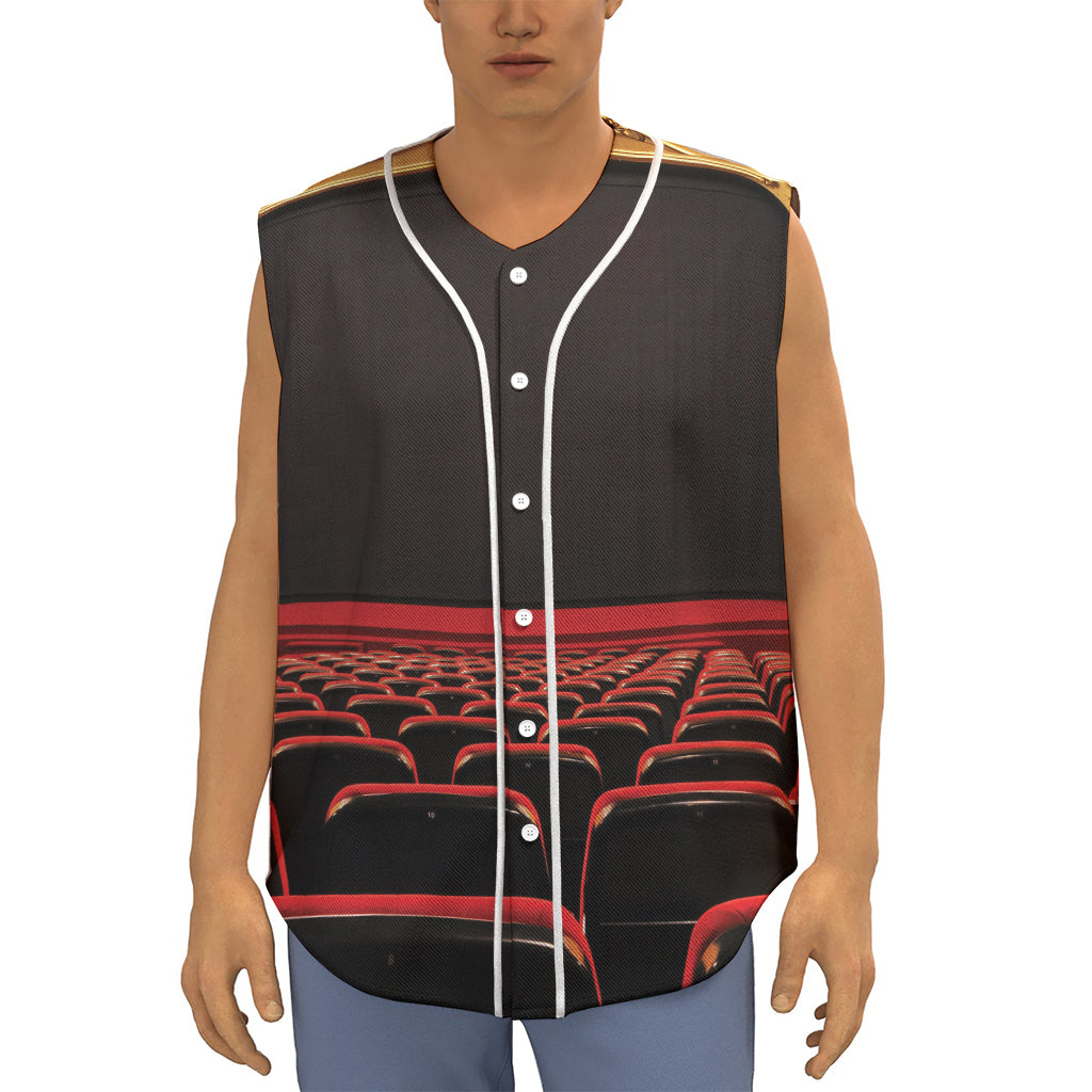 Theatre Stage Print Sleeveless Baseball Jersey