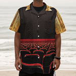 Theatre Stage Print Textured Short Sleeve Shirt