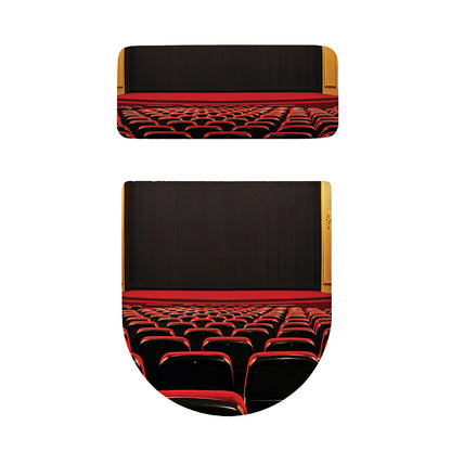 Theatre Stage Print Toilet Lid And Tank Cover Set