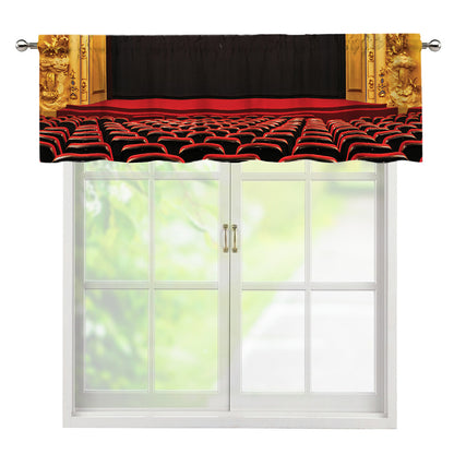 Theatre Stage Print Window Valance